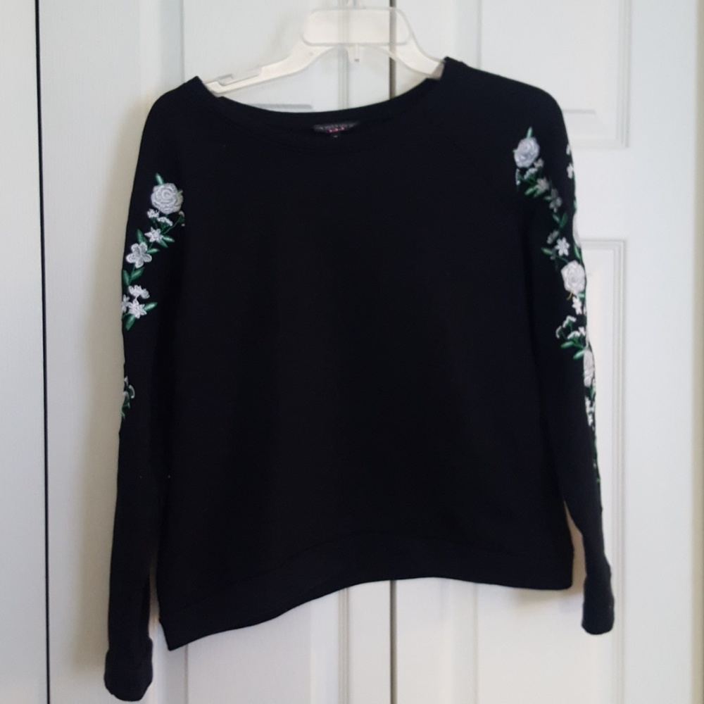 black sweater